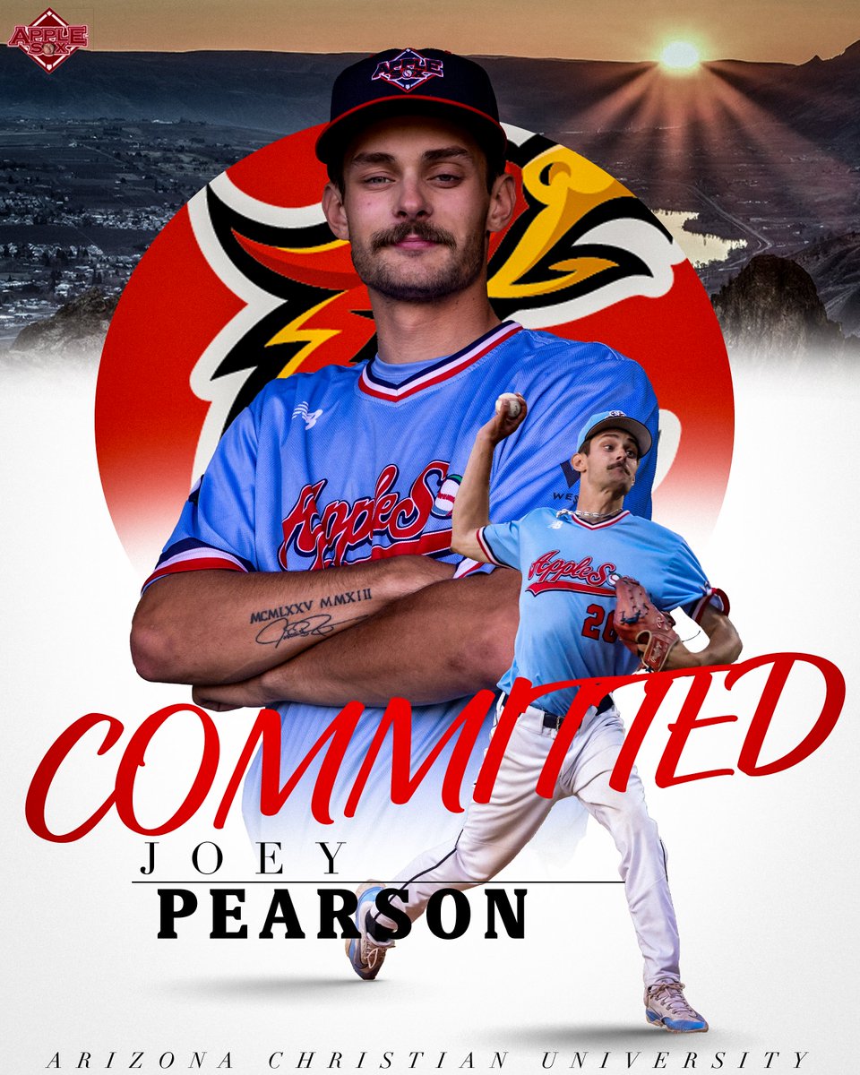 Wenatchee AppleSox (@applesox) on Twitter photo ๐๐๐๐ ๐ ๐๐ ๐๐๐๐๐๐' ๐๐ ๐๐๐ ๐๐๐๐๐๐ ๐๏ธ
Joey Pearson has announced his commitment to play college baseball at Arizona Christian University! Congrats, Joey!
<a href="/joeypear6/">Joey Pearson</a> | #SoxAreHot ๐๐๐๐ ๐ ๐๐ ๐๐๐๐๐๐' ๐๐ ๐๐๐ ๐๐๐๐๐๐ ๐๏ธ
Joey Pearson has announced his commitment to play college baseball at Arizona Christian University! Congrats, Joey!
<a href="/joeypear6/">Joey Pearson</a> | #SoxAreHot