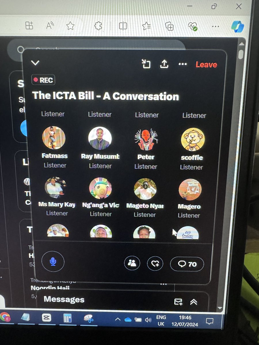 Join the conversion on ICT Bill

Listening in as this technology remains a game changer and requires careful strategic direction from all in the tech space.

Will this bill stifle innovation? 
#ICTABill2024

x.com/i/spaces/1vAGR…