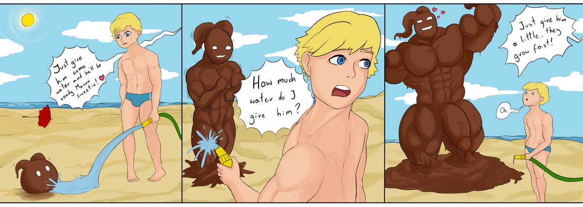 In this drying heat, it's important all the chocolate minions get their proper care. But is there such a thing as caring too much? 🤔

It never hurts to spoil them a little more ; P

#ChCoArt #ChCoChoccy #ChCoMason

Adorable summer sequence by the lovely <a href="/69Yano69/">69Yano69 (comms CLOSED!)</a>!