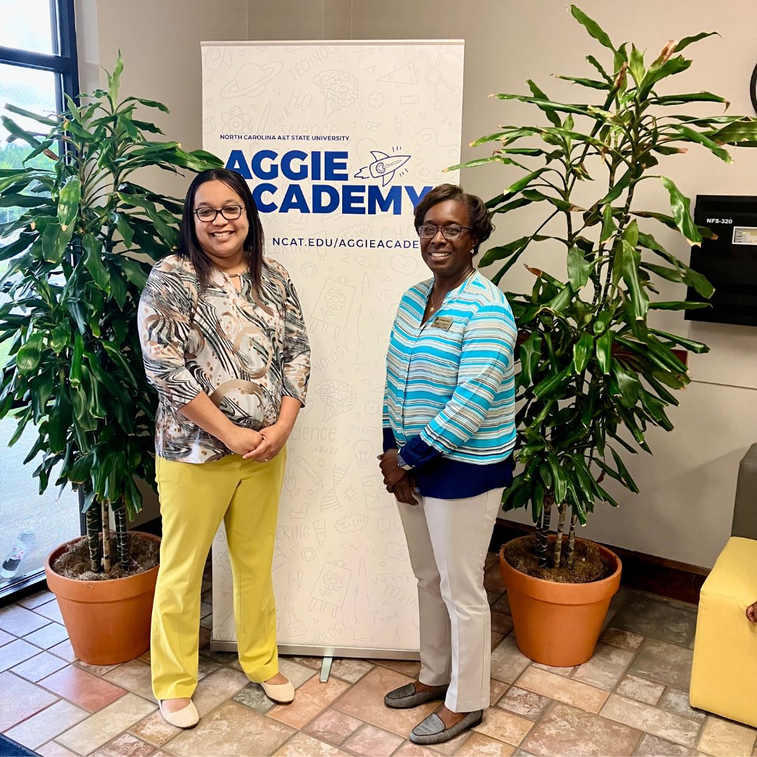 NCRethinkEd's tweet image. NCDPI Piedmont Triad Regional Support Team had an engaging visit to the @NCATAGGIES Aggie Academy. The principal, Janel Harris-Hamiel, is a recent #NCRethinkEd PD participant.💙💛 We&apos;re excited to watch the impact on student learning after embedding #BlendingLearning!