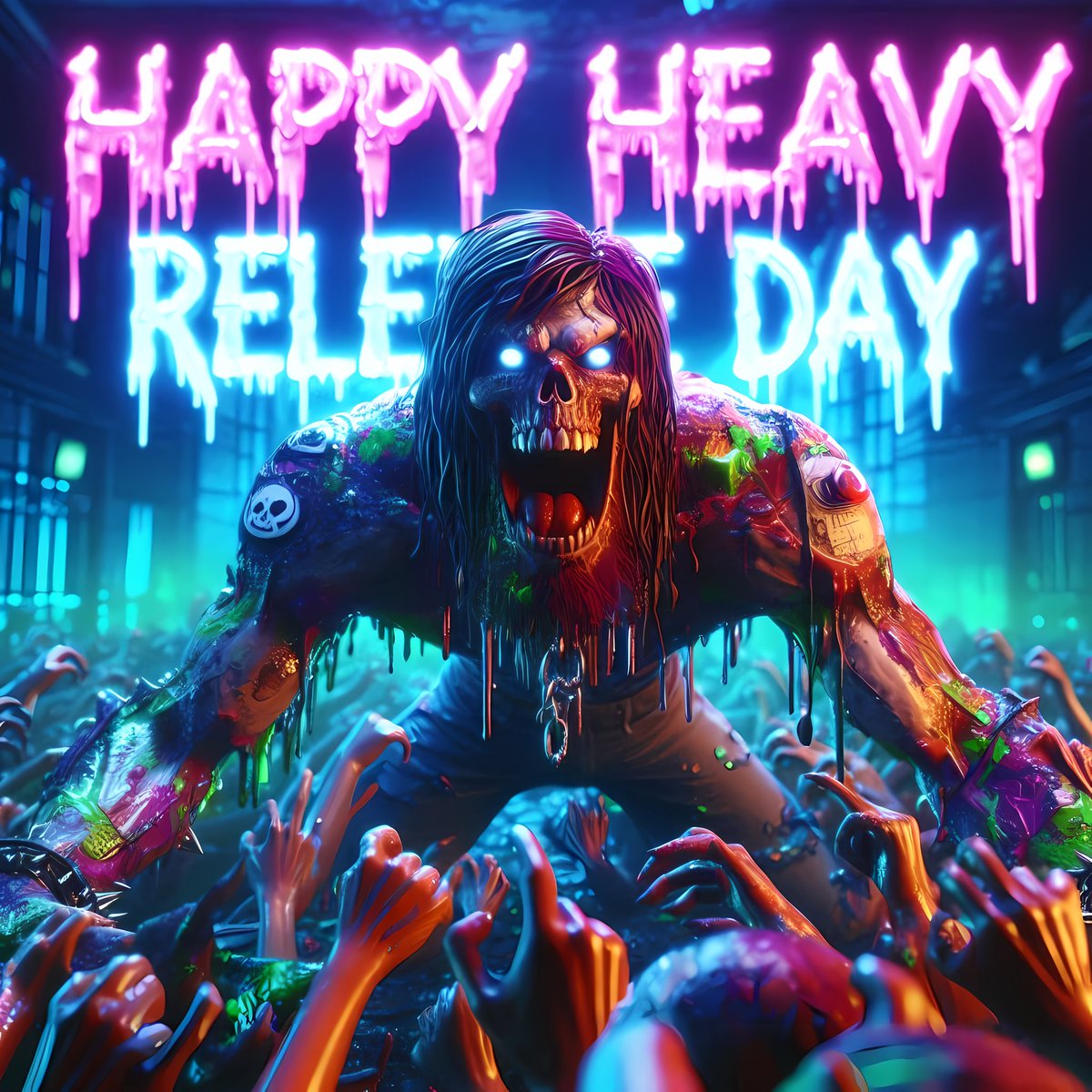 friendsofdalle3's tweet photo. Hell knows every colour 61 & 62: #HeavyReleaseDay moshpit special \m/😈🎨
#aiartcommunity #aiart #DallE3 #metal #core #punk #prog (@hellprompt/#friendsofdalle) https://t.co/Dq75VW9NKd
