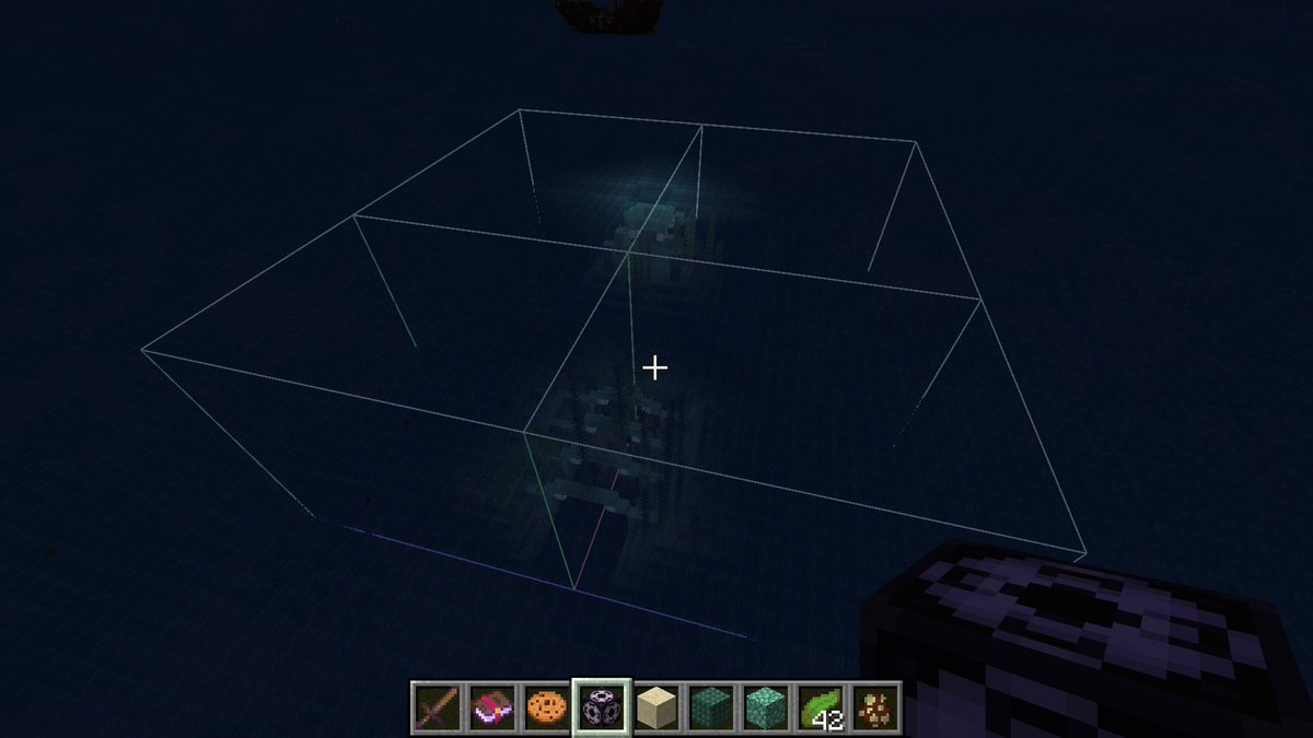 benracer85's tweet image. Suite à une forte inspiration en visionnant le travail de @NovaWostra  , je m&apos;attaque à convertir le monument des océans en blocs de structures pour le pack de données de Luckycube. 🙂
#Minecraft #datapack