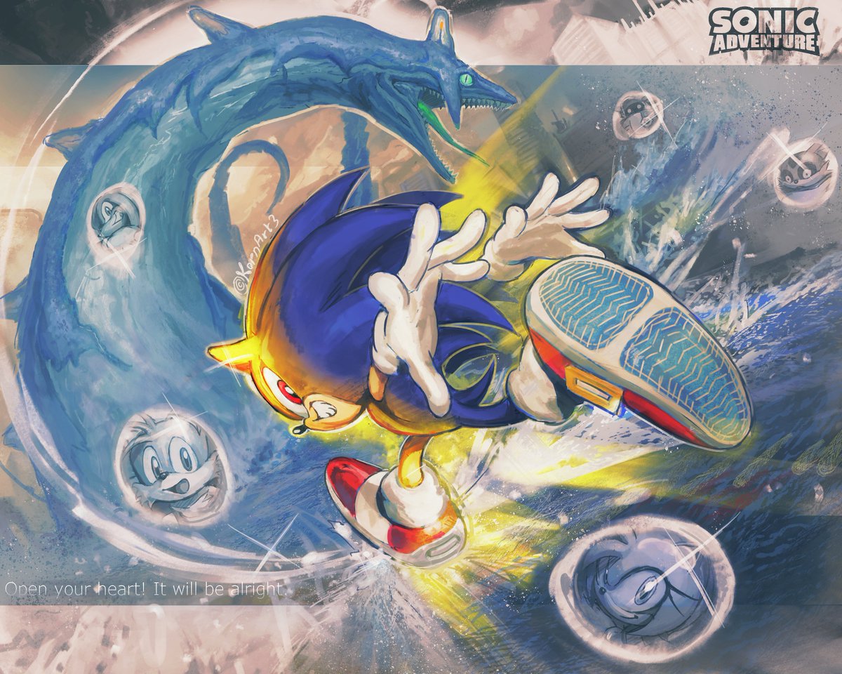 KornArt3's tweet photo. SONIC ADVENTURE PIECE OUT AS A PRINT ! https://t.co/dbR2Y2WKdM