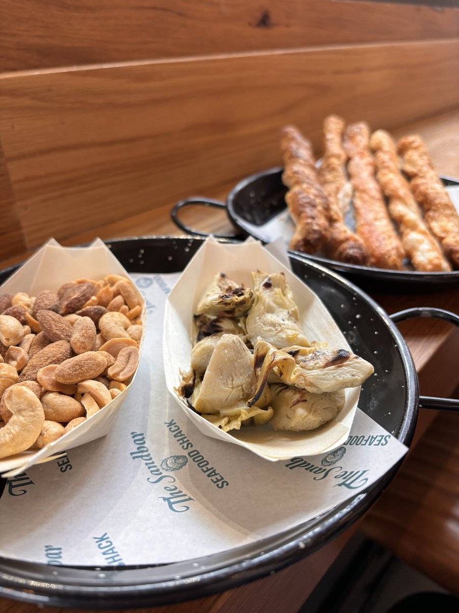 Great bar snacks available at <a href="/sandbarseafood/">The Sandbar Seafood Shack</a> folks