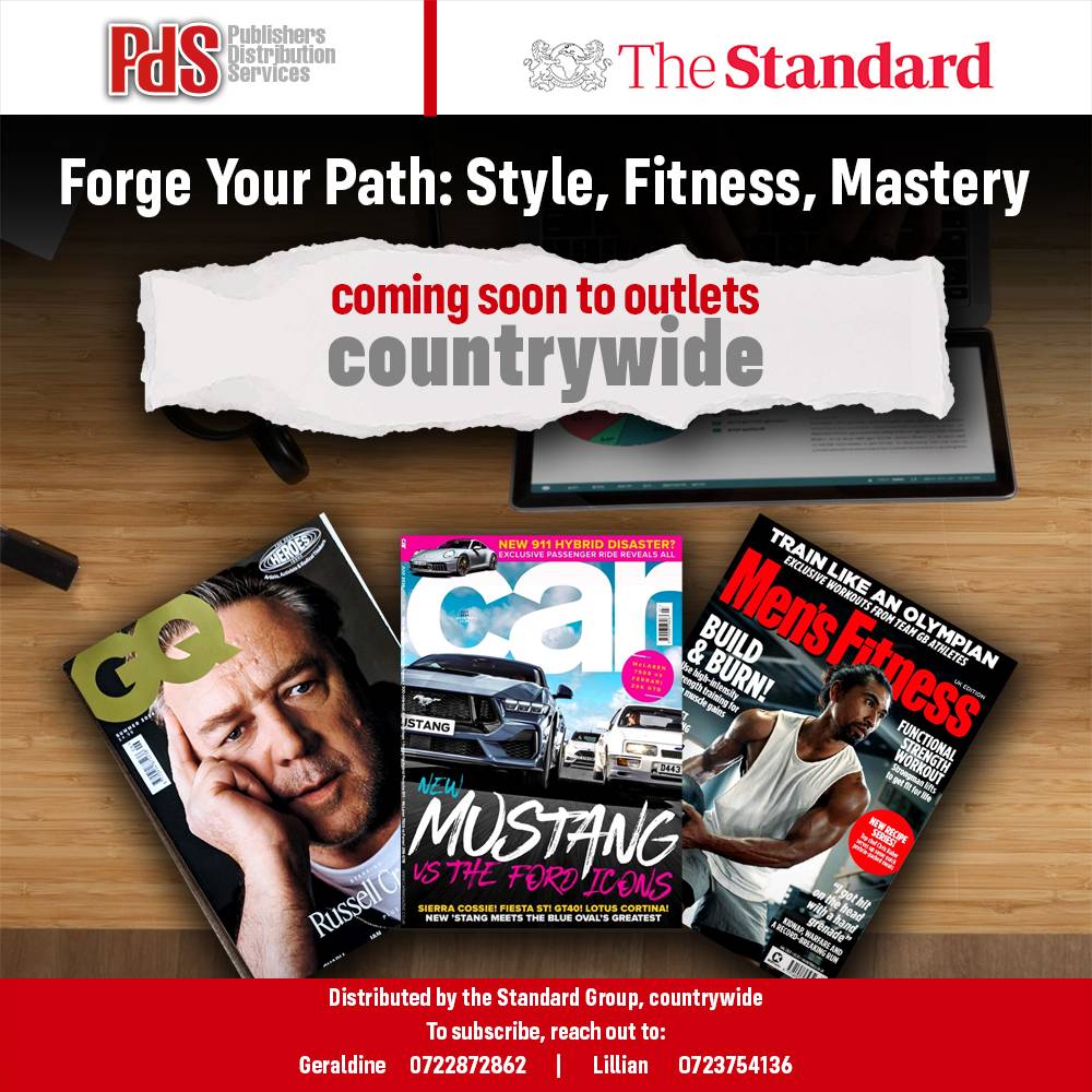 StandardKenya's tweet photo. Gentlemen, elevate your lifestyle with The Standard's Publishers Distribution Services. Forge your path in Style, Fitness, and Mastery. Launching soon across the country. To subscribe, reach out to Geraldine at 0722872862 or Lillian at 0723754136.
#PdServices #TheStandardGroup https://t.co/AIB3CMSnm1