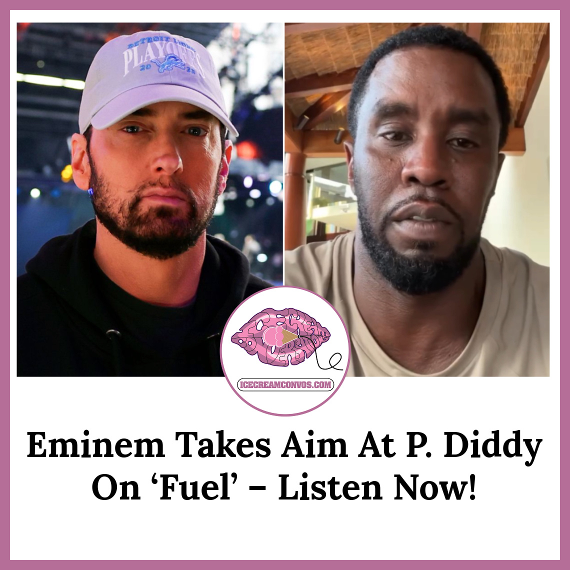 MsXaviB's tweet image. Eminem has fired a lyrical shot at P. Diddy on his song, “Fuel,” featuring JID. The song is featured on his new album, 'The Death of Slim Shady.' Listen now! 👀🎶🖤🍦 bit.ly/3Y7Attg

#Eminem #Diddy #Diss #Fuel #TheDeathOfSlimShady #NewMusic #IceCreamConvos