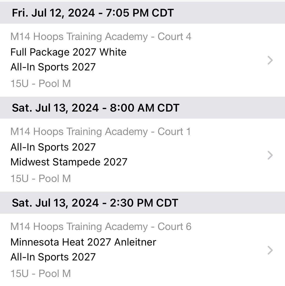 Prep Hoops Last dance in Chicago starts tonight.  Let’s Go <a href="/allinsportsclub/">All-In Sports</a> 2027!

<a href="/PrepHoopsIL/">Prep Hoops Illinois</a>  <a href="/PrepHoops/">Prep Hoops 🏀</a> 

Here is my schedule for Friday and Saturday-