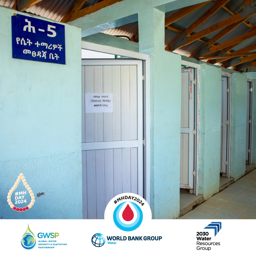 Inadequate access to clean water &amp; proper sanitation is linked to more than 60% of communicable diseases in #Ethiopia. How <a href="/WorldBank/">WorldBank</a> is working to increase people’s access to safely managed water, sanitation &amp; hygiene: wrld.bg/MXlr50SA1Q7 #PeriodFriendlyWorld  #MHDay2024