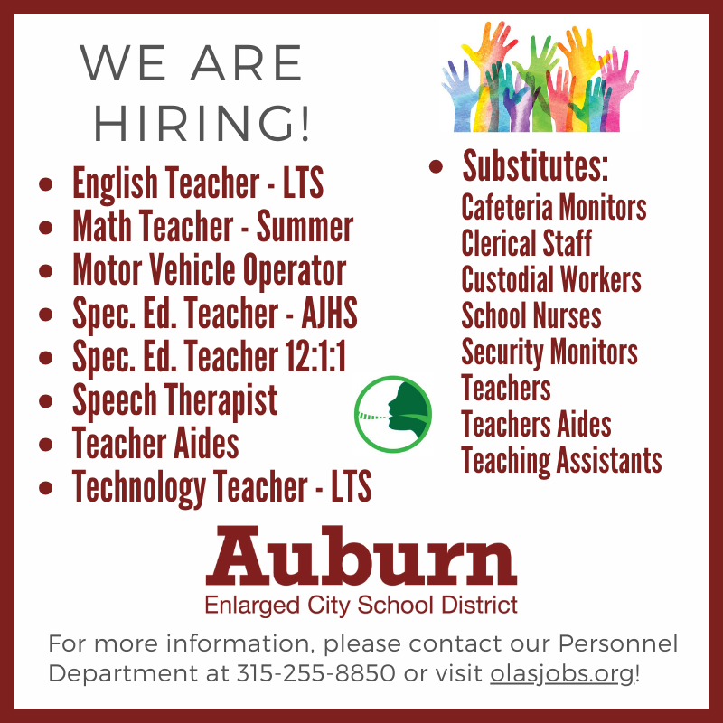 We have some great opportunities available! Join our team. #AECSDpride