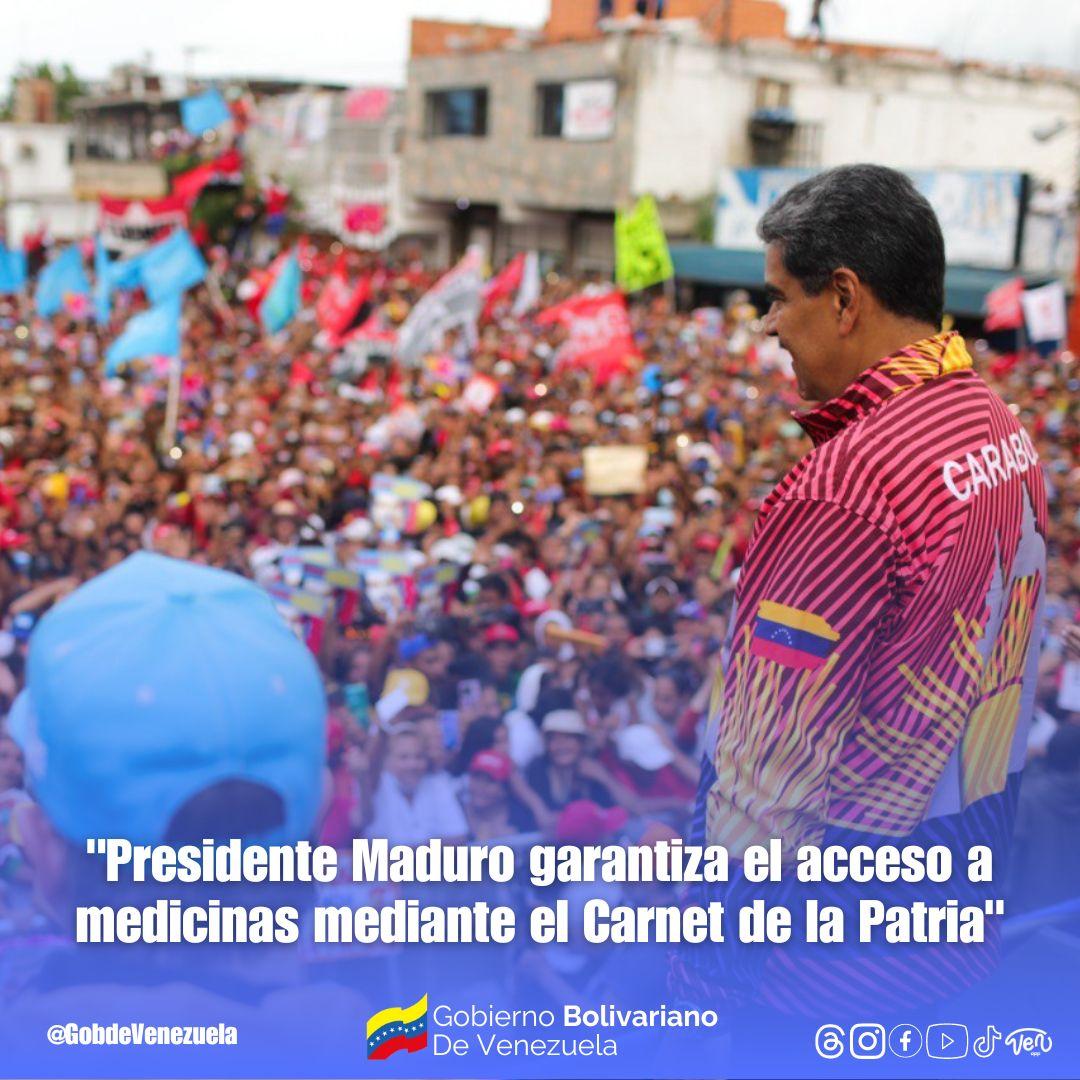 #SistemaPatriaInforma El presidente <a href="/NicolasMaduro/">Nicolás Maduro</a>, anunció hoy un plan revolucionario que permitirá llevar medicinas de manera directa a todo el país a través del #CarnetDeLaPatria. Este anuncio se realizó durante la inauguración del programa 0800 Bigote.

#LaPoesíaNosUne #12Jul
