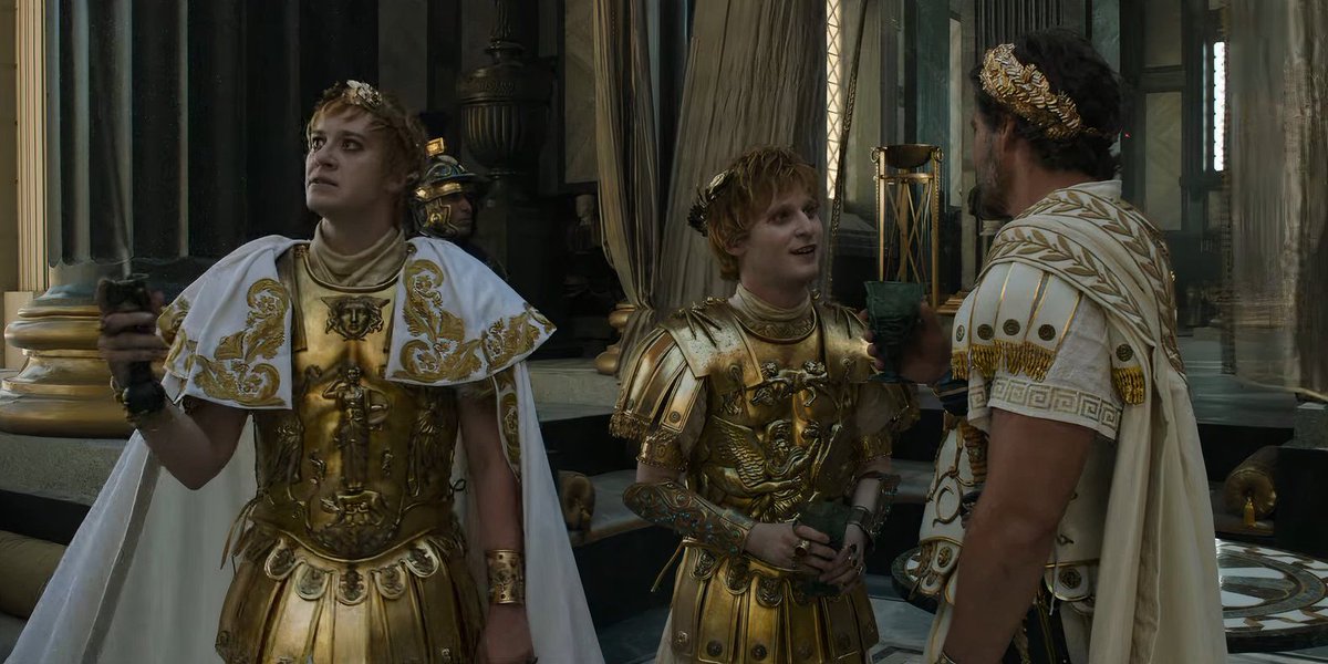 I do not like the look they went with for the co emperors. Caracalla the other one #Gladiator2