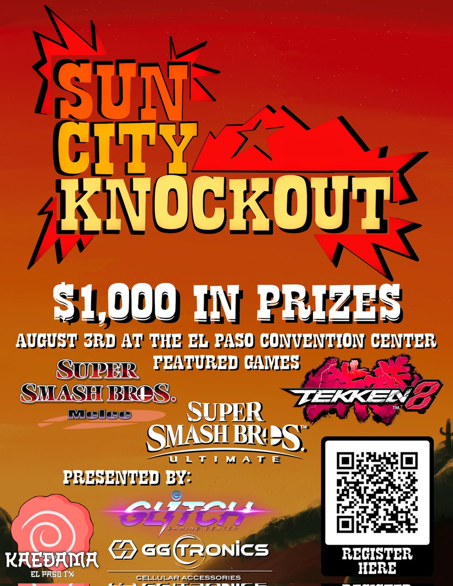 REGISTER NOW FOR THE BIGGEST EVENT OF THE YEAR!!! start.gg/tournament/Sun…