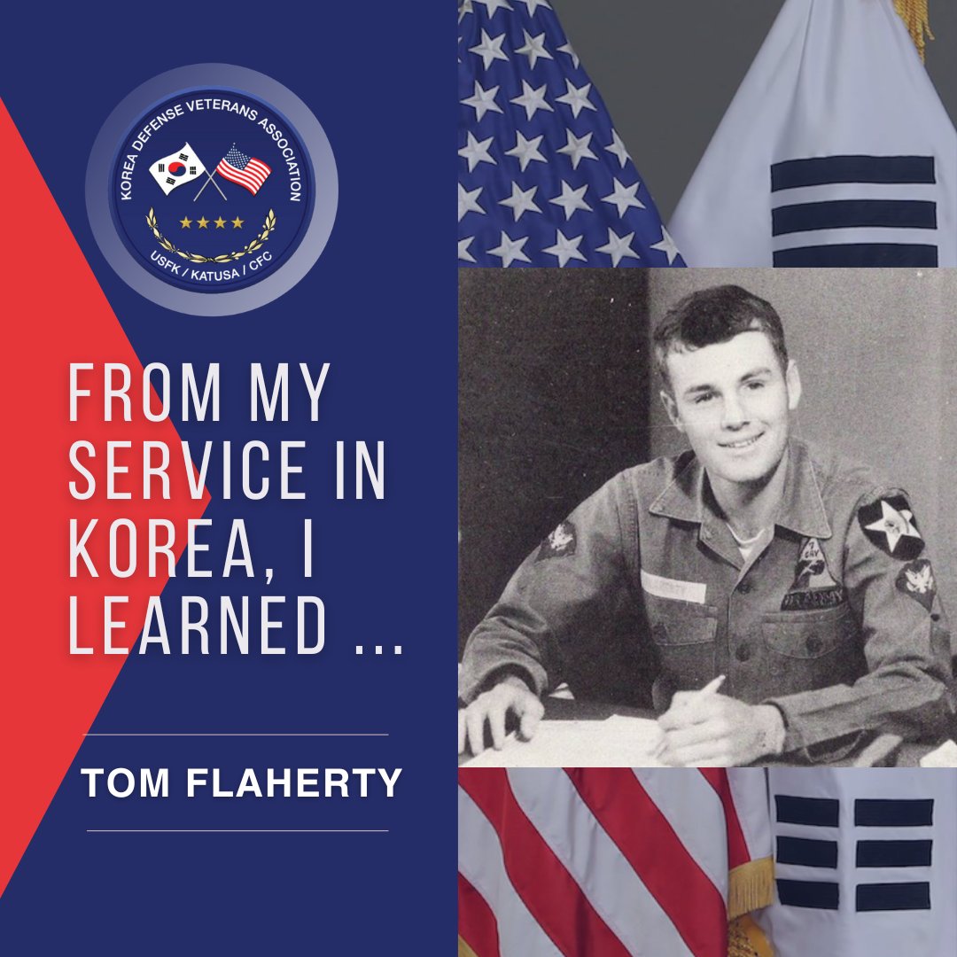 KDVAVets's tweet photo. From My Service in Korea, I learned… Tom Flaherty
Read Story https://t.co/jc2nY4i66V #kdva #IservedinKorea https://t.co/WvlEqcAfyW