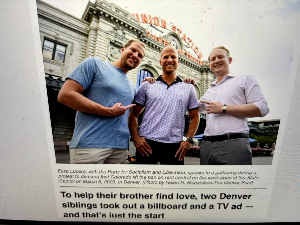 Noah Stout (@nostout) on Twitter photo Enjoyed this error in today’s <a href="/denverpost/">The Denver Post</a> . These bros aren’t with the Party for Socialism and Liberation, they’re just bros. Enjoyed this error in today’s <a href="/denverpost/">The Denver Post</a> . These bros aren’t with the Party for Socialism and Liberation, they’re just bros.