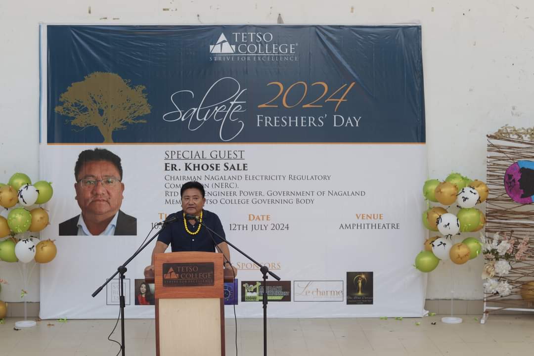 TetsoCollege's tweet photo. Tetso College warmly welcomed over 770 new students on Freshers Dayby with Er Khose Sale, Chairman of the Nagaland Electricity Regulatory Commission. We look forward to sharing the official YouTube video of this momentous occasion. 🎉📚
#striveforexcellence #dreamthinkdo https://t.co/d7PNFA0LVA