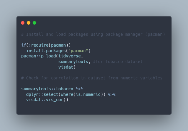 📈 From raw data to insights, visdat helps you visualize correlations quickly. Try visdat::vis_cor() today! #DataScience #RStats