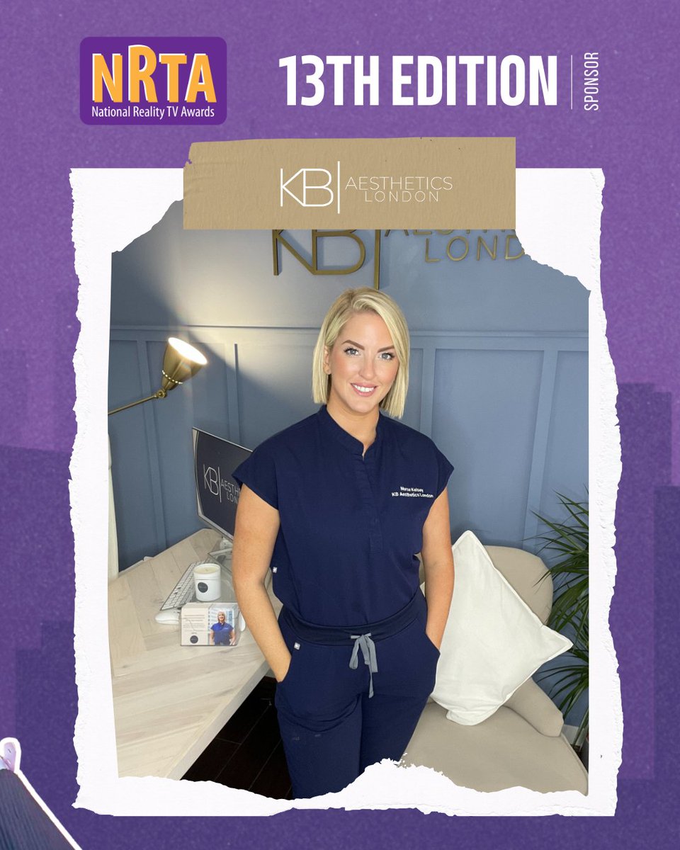Excited to share that #KBAestheticsLondon, a nurse-led clinic in Canary Wharf specializing in medical aesthetics for natural results, is the official sponsor of the 13th Edition of the #NRTA! 💖 #KBAestheticsLondon #BeautySponsor #MedicalAesthetics #NaturalResults