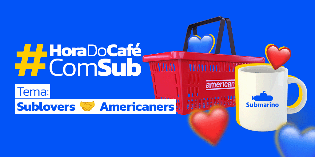 #HoraDoCaféComSub especial Sublovers 🤝 Americaners

Como vocês se tornaram Sublovers? Como vocês se tornaram Americaners? Qual a sua lembrança mais legal com a cestinha ou Sub?

E pra esse último bate-papo ficar ainda mais especial chamei <a href="/americanas/">americanas</a> pra participar comigo 💙❤️
