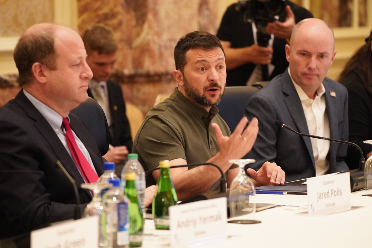 Ukrainian President Volodymyr Zelenskyy speaks with Governors at the #NGASummerMeeting.