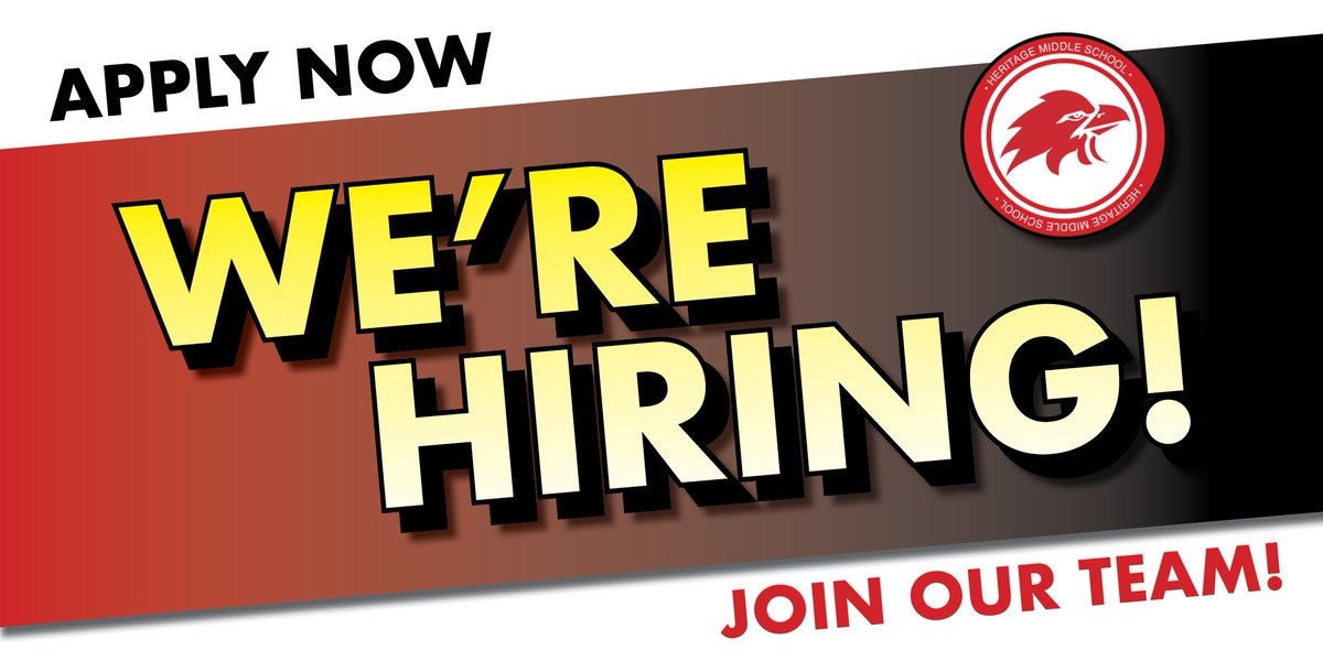 Heritage Middle School is looking for an ESL teacher.
ISBE State Certification(s) with appropriate ESL / bilingual endorsements (Spanish Fluency Preferred)
Available August 2024
JobID: 1968
Apply online applitrack.com/schooldistrict…