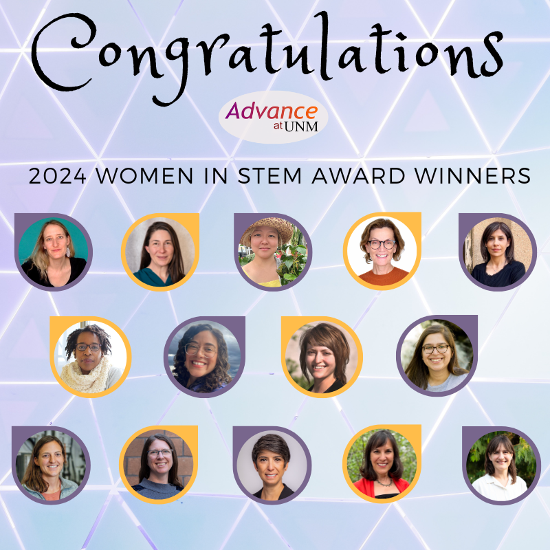 🎉 Congrats to all the 2024 <a href="/UNM/">Univ. of New Mexico</a> #WomenInSTEM  Award winners! 🎉 advance.unm.edu/14-unm-faculty…