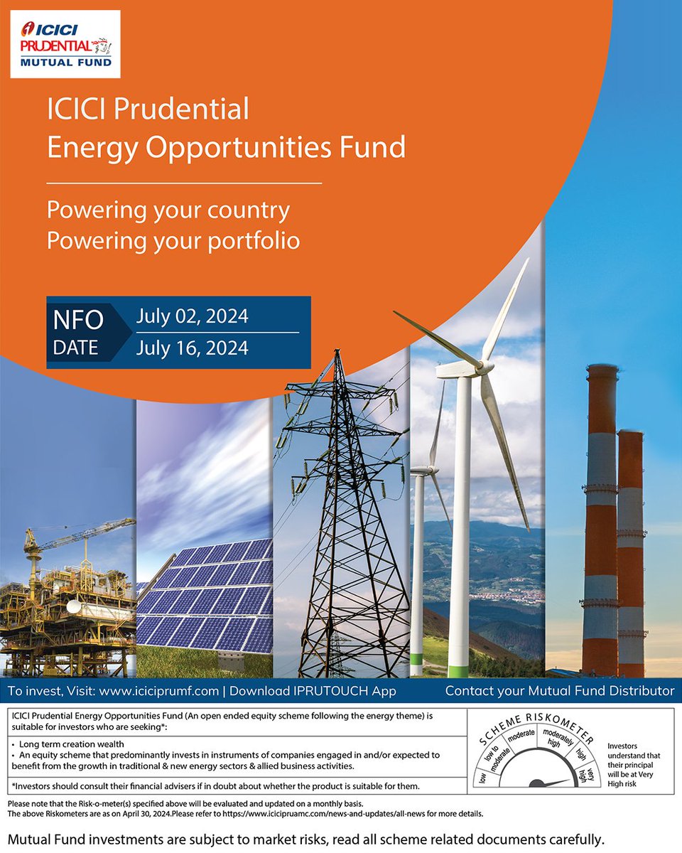 DharinM's tweet photo. 💰ICICI NFO Collection Till Date 3500Cr. This is without any major bank support they have mobilised. 

Energy as a theme would be the next Multi bagger. Participate today only by investing in *ICICI Prudential Energy Opportunities Fund NFO.🔋* https://t.co/bA2tb5MjBT