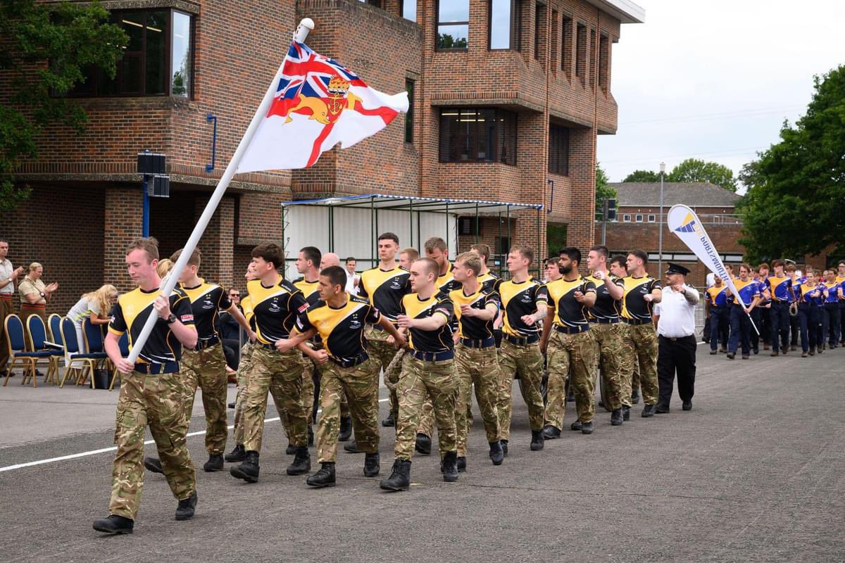HMS_Collingwood's tweet photo. The #JLFGC is open to young people aged 16-24 with little or no Field Gun experience and they have only one week to train. This is a massive achievement for them all.

A huge #BZ to all the crews but especially our fantastic sailors from #VictorySquadron

#18as1
#GunningForGlory https://t.co/80szAV4IQq