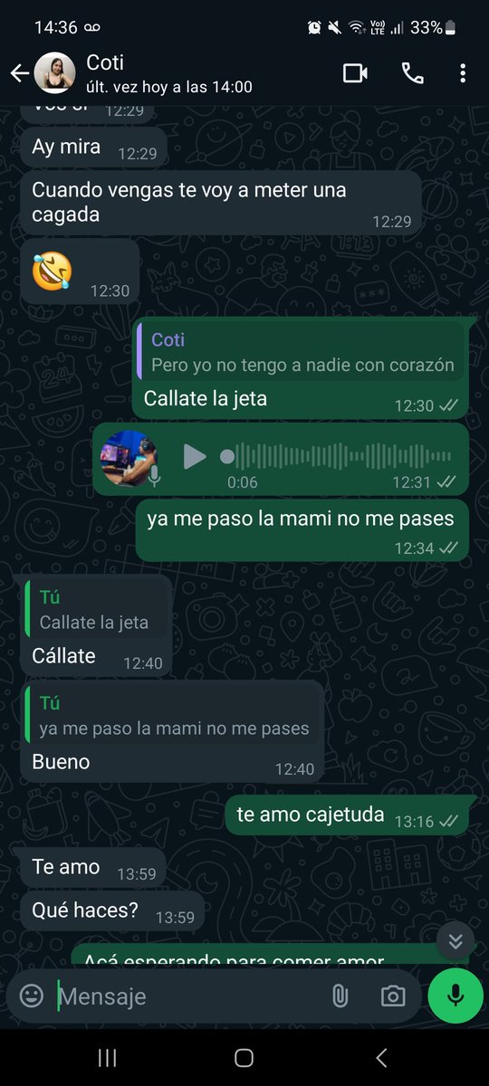 3 años de novios y por suerte nos llevamos re bien!