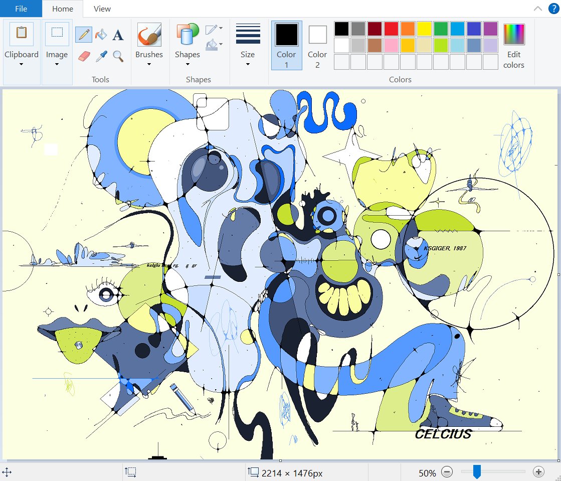 color/type study in MS Paint, 2024