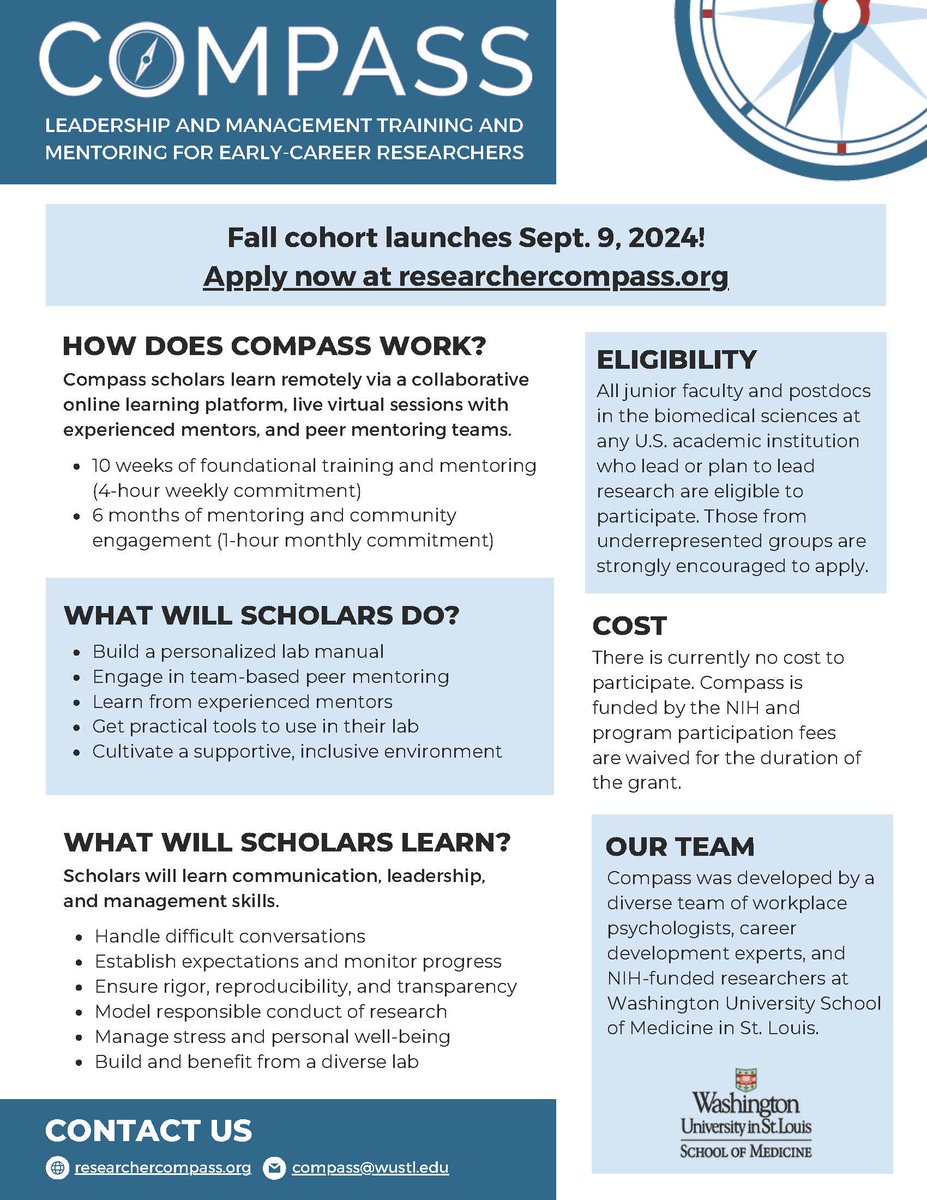 I highly recommend this leadership &amp; management training program for postdocs &amp; junior faculty!