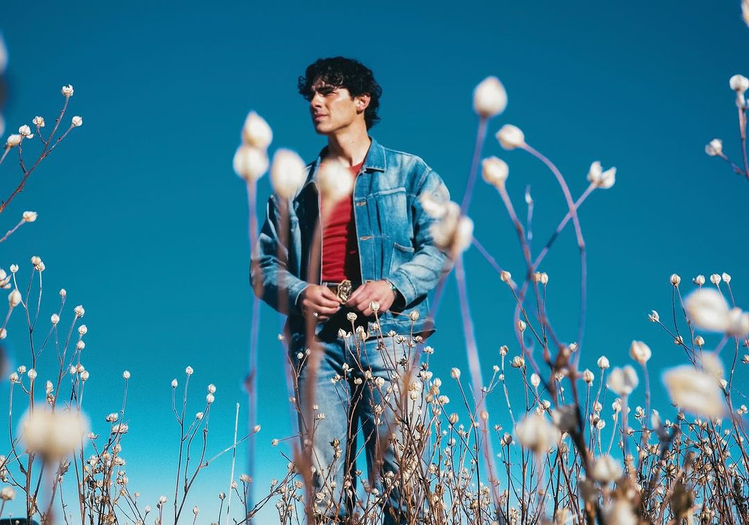 Joe Jonas sendo o homem mais lindo no mundo em meio a um campo de flores 🌷 ✨🫶