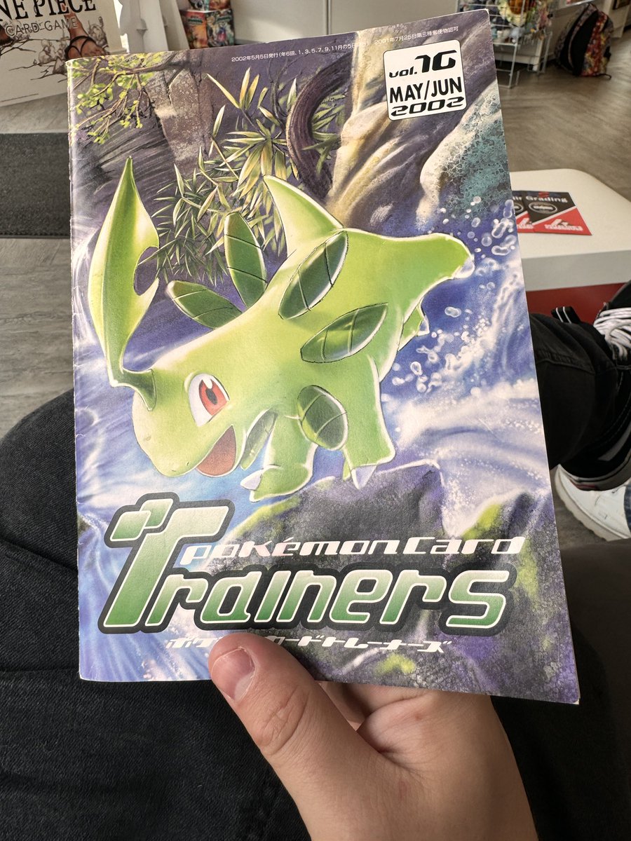 Does anyone know what this official pokemon art is from? I’m sat at <a href="/DeanLeander/">Dean Leander</a> and <a href="/PokiChloe/">PokiChloe</a>’s shop and they have this amazing magazine in the shop. I’ve not seen this ever before!