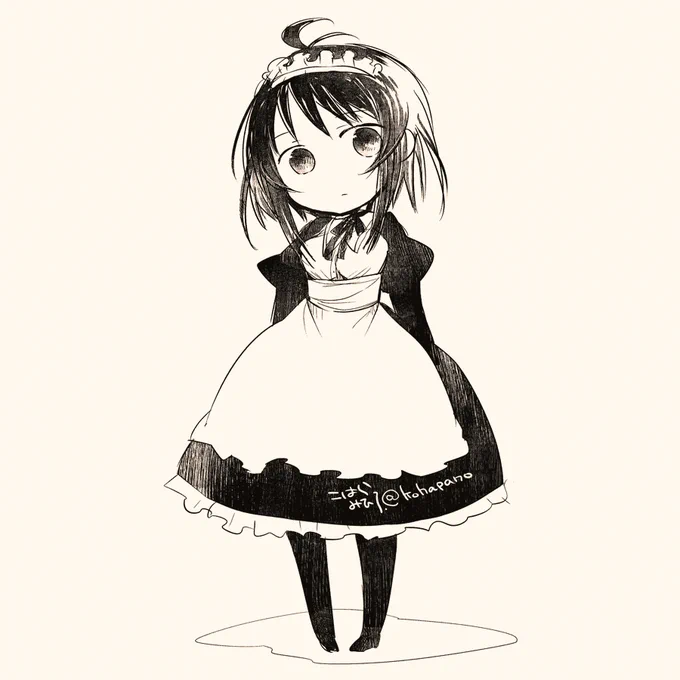 新聞屋さん(うちの子 #連休だからメイドさんを流しておこう