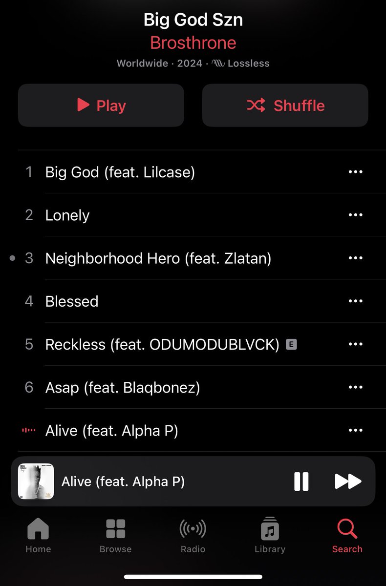 Having Zlatan, Blaqbonez, Odumodublvck &amp; Alpha P features on one EP is really huge. Brosthrone made magic with this Big God Snz EP 🔥