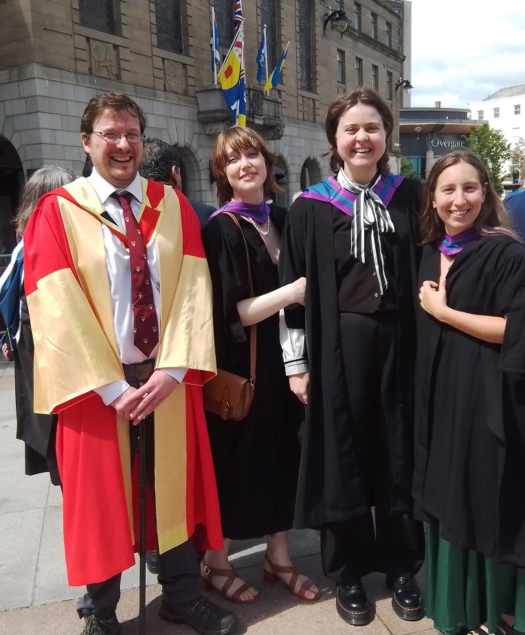 Delighted to be celebrating students completing their courses and beginning new careers at #beAbertay graduation today!