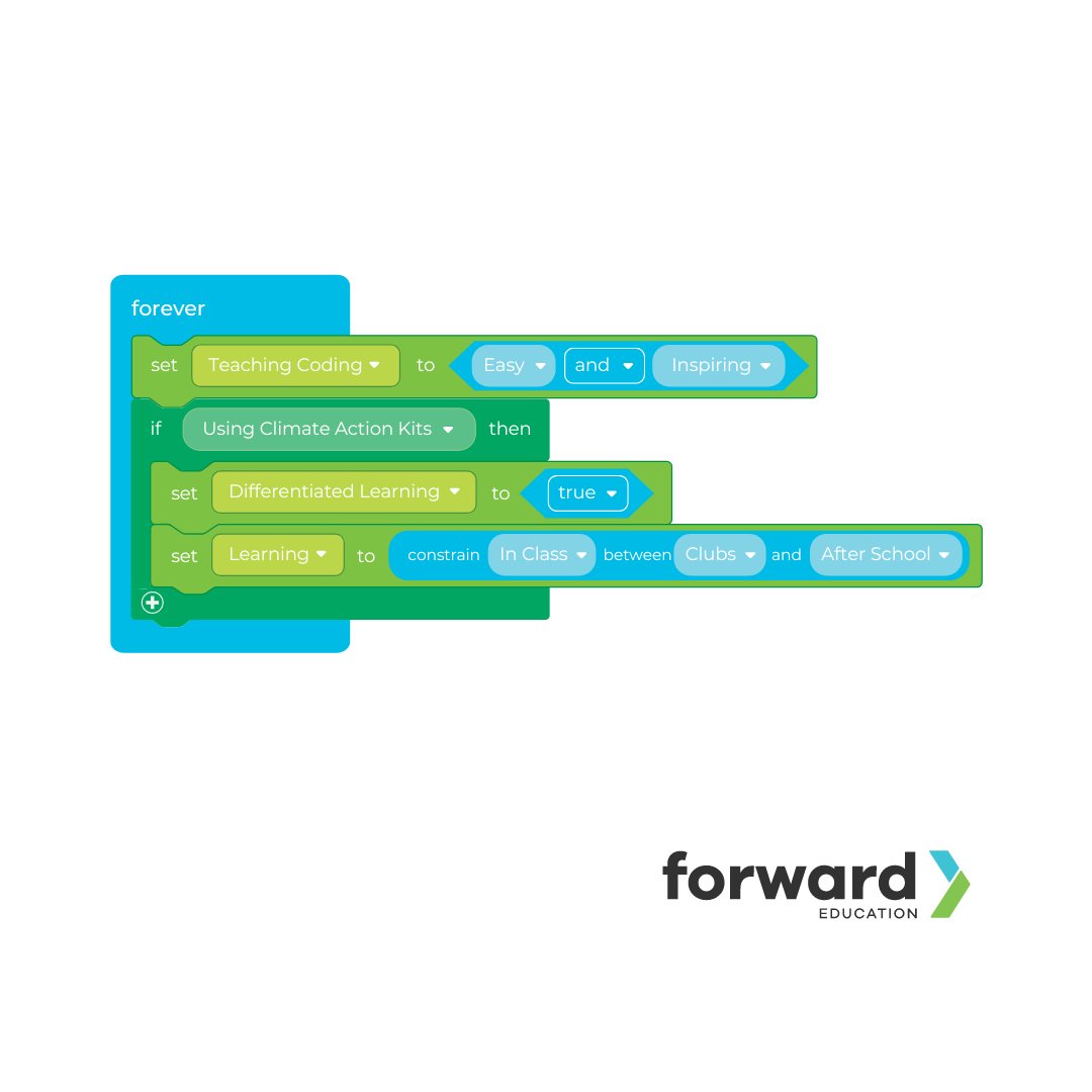 Forward__EDU's tweet image. The #microbit is the brain of our Climate Action Kit🧠

✈ with #CSTA24 just days away, we wanted to celebrate by sharing some details in #blockcode! 🔢 

📍Visit @csteachersorg Conference Booth #413 for swag and prizes!🎁 

Not joining us at #CSTA ?
🌟 fwdedu.com/apply