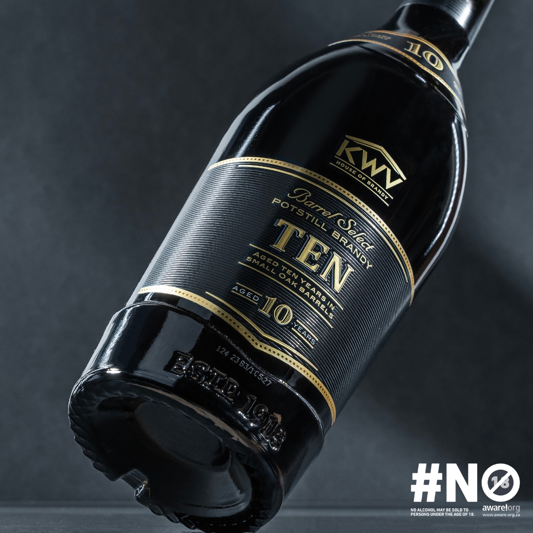 Barrel Select Potstill Brandy Aged Ten Years. Our mark of distinction.

Buy your KWV 10 Brandy at leading retailers or online: kwv.co.za/product/kwv-10…

Not for underage or restricted areas. Drink responsibly.

#KWV10 #KWVBrandy #LeadWithTaste