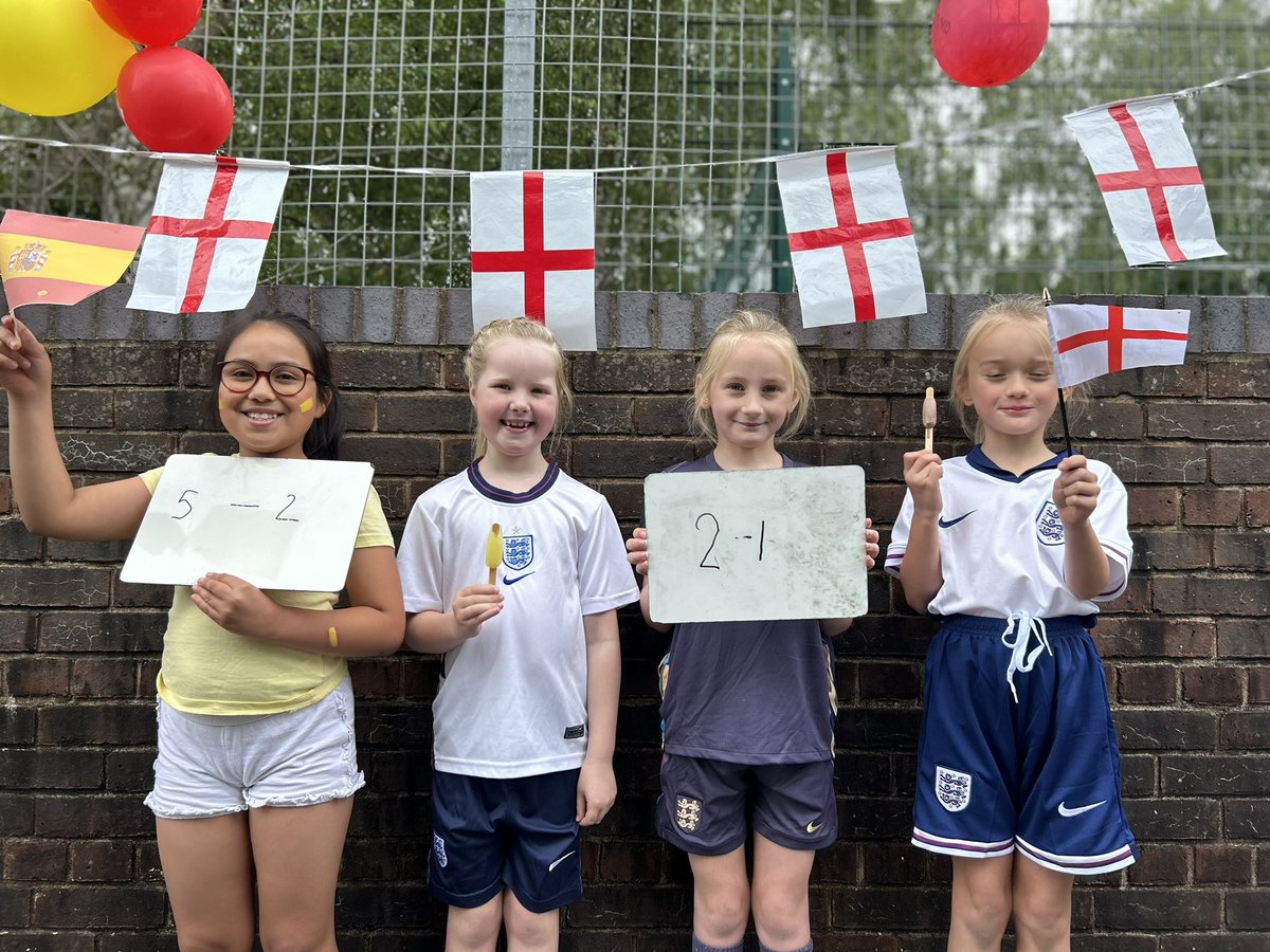 What a fun day celebrating England reaching the Euro Finals! Spanish Sofia is predicting a Spanish landslide victory compared to Sophia’s reserved 2-1.