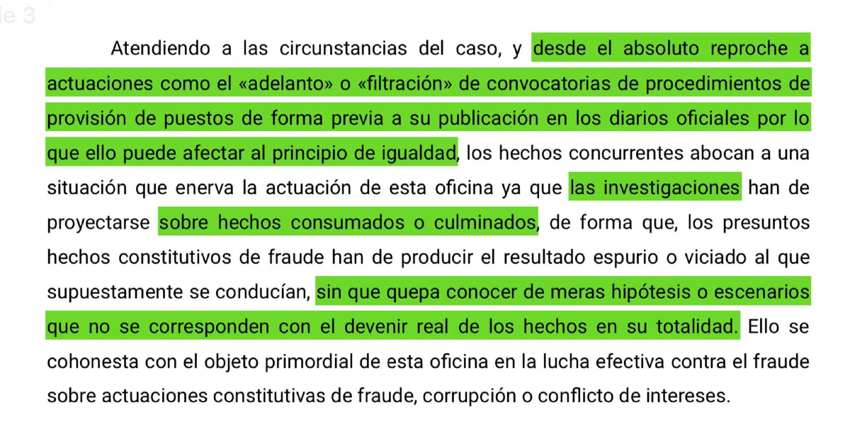 🔴📄  𝑼́𝑳𝑻𝑰𝑴𝑨 𝑯𝑶𝑹𝑨

La Oficina Antifraude #reprocha al presidente del PP de Jaén la filtración de las bases de la convocatoria de un cargo público

🔗 Más info: edr5.short.gy/CcTNlZ