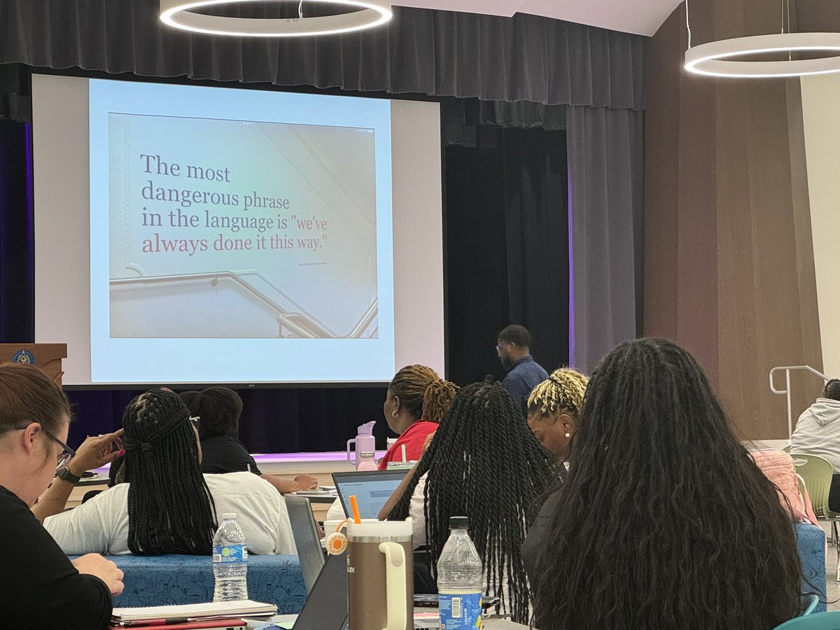 DrJermallWright's tweet photo. Stopped by Day 4 of Dr. MG Lacey’s Staff Bootcamp yesterday. Looking forward to the staff dispelling many myths over time about what black and brown students can’t do! #changingthenarrative #reimaginingLRSD #WeAreLRSD #72209 #SWLR #WholeChild https://t.co/iD1NDq7V7W