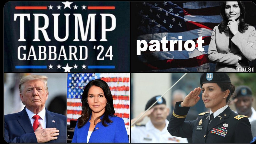 TruthFreedomPe1's tweet image. 🙏 I sure hope so. The winning and best ticket is @realDonaldTrump with @TulsiGabbard. #TulsiForVP 🌺🇺🇸🔥