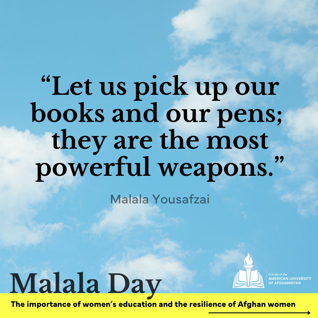 Friends of the American University of Afghanistan tweet media