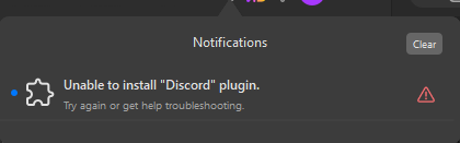 nuggythevtuber's tweet photo. @ElgatoSupport so i cannot install any plugin on my stream deck it say like this https://t.co/fSTBcGmv80