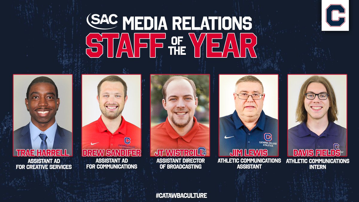 Catawba's Athletic Communications office is the SAC Media Relations Staff of the Year!

Release | bit.ly/3W0DYPJ

#CatawbaCulture