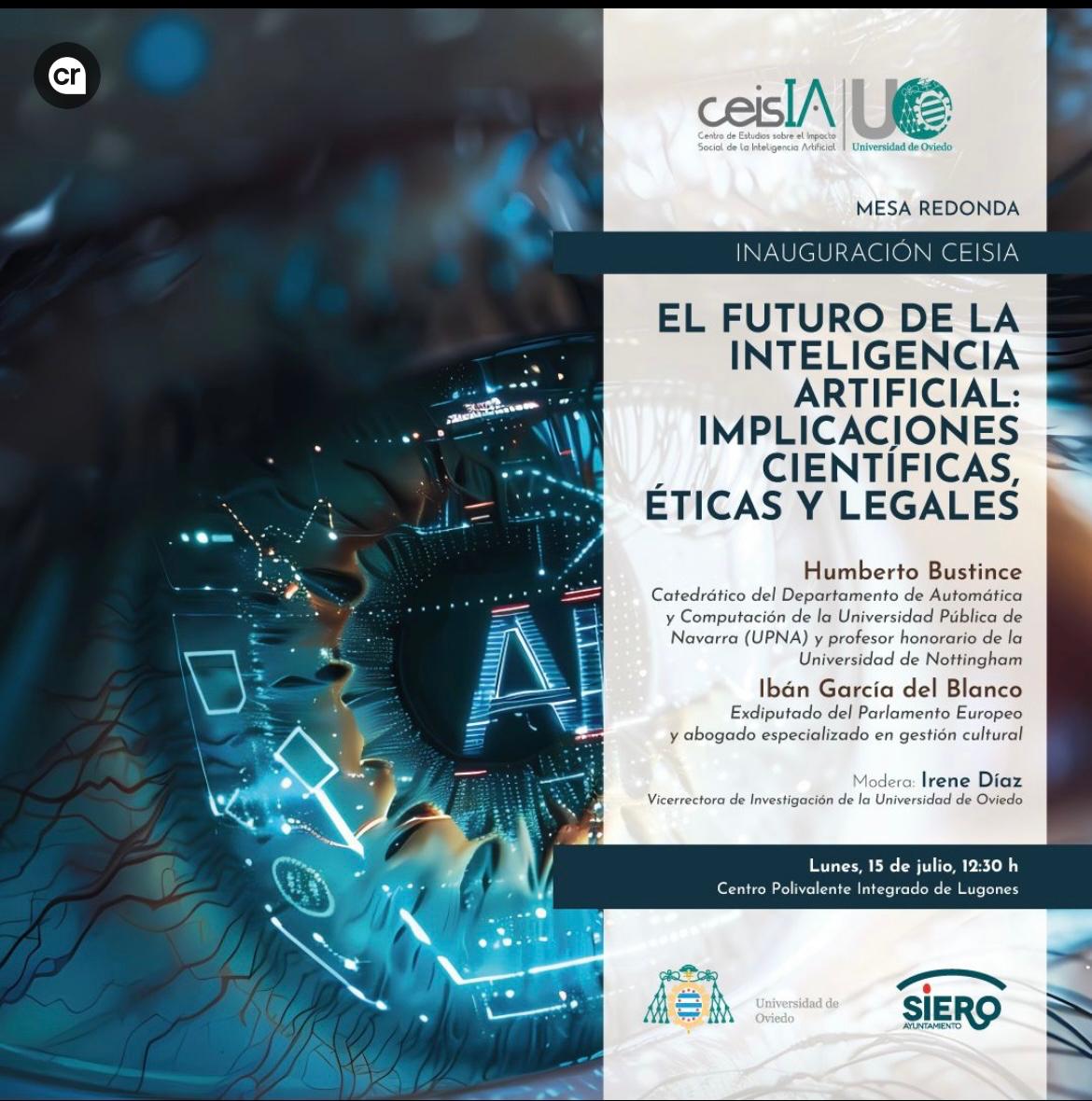 El cartel del acto académico de inauguración del CEISIA, con <a href="/HBustince/">Humberto Bustince</a>, @Ibangarciadb y <a href="/sirenedr/">S. Irene Díaz-Rodríguez</a>. En breve, nuestro director, el profesor Roger Campione, se incorporará a esta red social, como ya hizo la secretaria, la profesora  <a href="/AgusBouchet/">Agus</a>. <a href="/Patriciagmajado/">Patricia García Majado</a> <a href="/noeliarico_/">Noelia Rico</a>