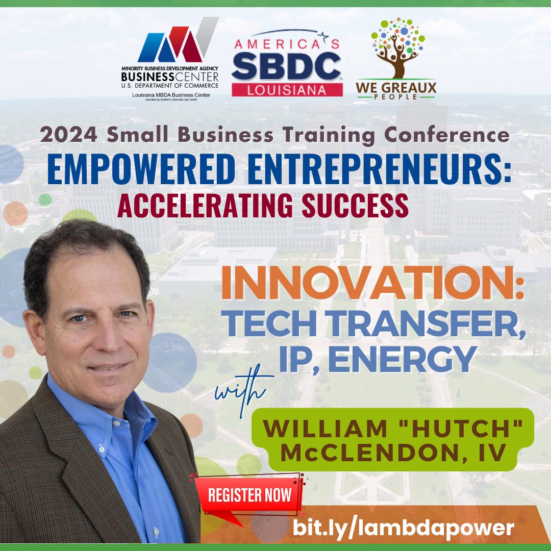 Introducing the next incredible batch of speakers for the 2024 Small Business Training Conference! 

➡️ bit.ly/lambdapower

Mark Samuel Kendra Norwood Derrick Surratt Jill Tucker William McClendon @lambdabusinesscenter

#EmpowerED2024 #LAMBDA