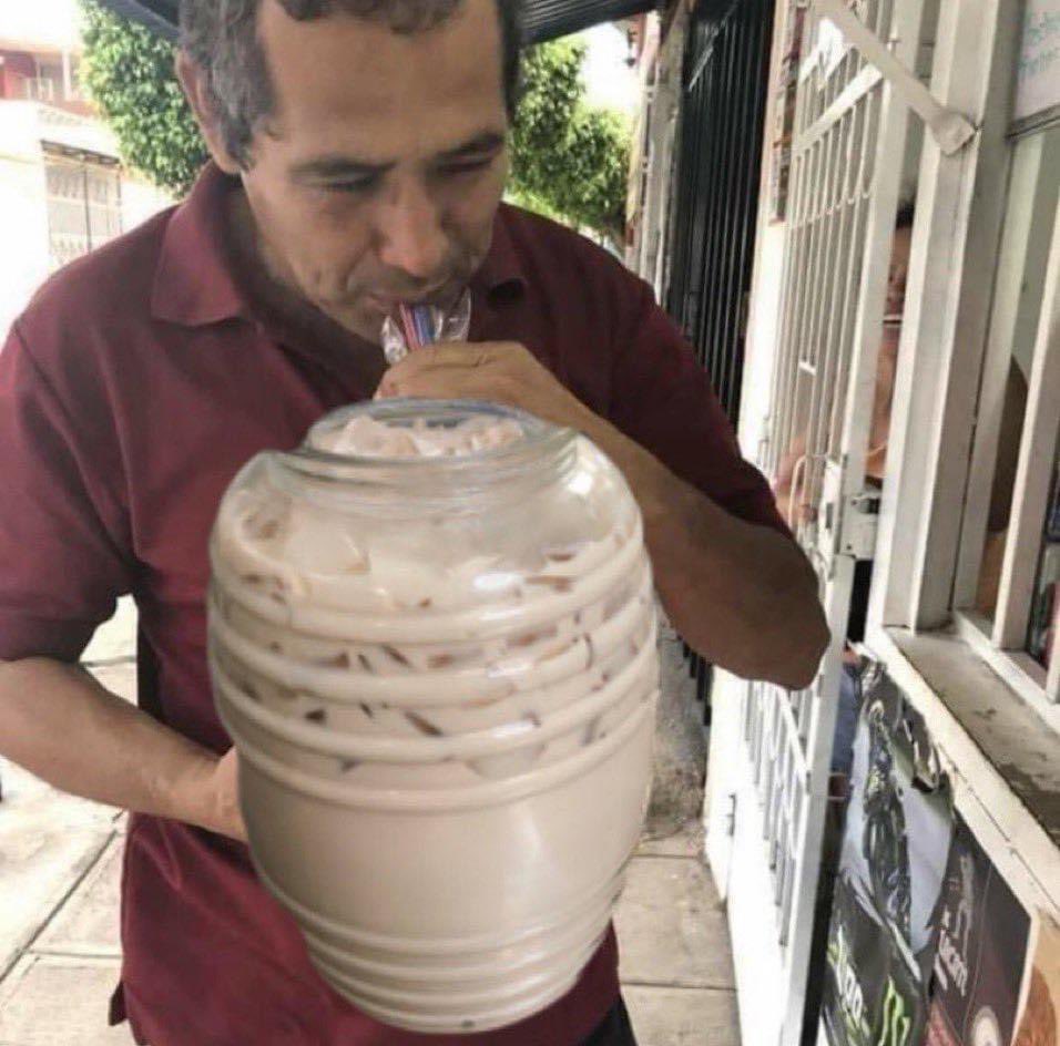 Me with horchata: