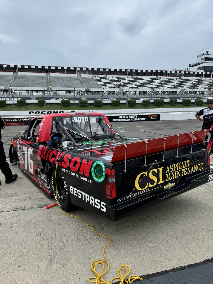 Almost time for practice and qualifying here in @poconoraceway !! 📺: FS2 ⏰: 2:05 pm