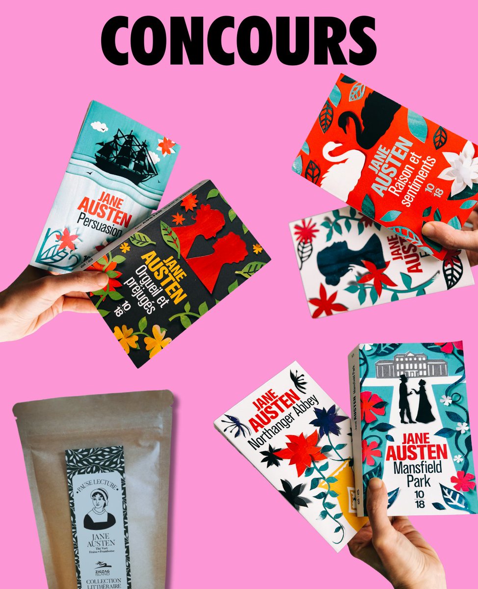 Editions1018's tweet image. #Concours Jane Austen 🔥

À l&apos;occasion de notre mois Jane Austen on vous offre tous ses romans, du thé pour une pause lecture et un été romanesque !

Pour participer :

👉 Follow @editions1018 + RT

Fin du concours 1er août