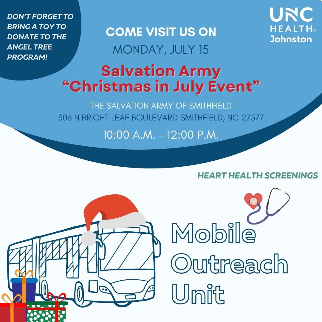 UNC Health Johnston tweet media